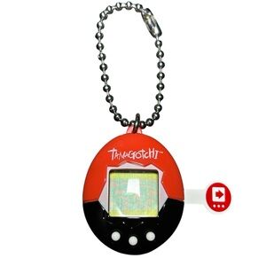 VINTAGE TAMAGOTCHI BANDAI 1997 GEN 1 VIRTUAL PET RED BLACK